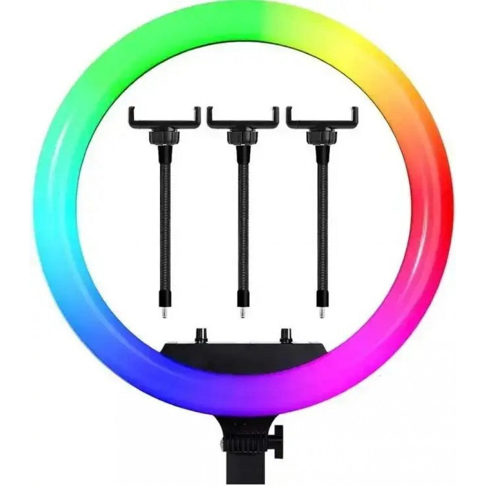 Лампа Кольцевая LED RL-14 RGB Original 36cm  36w  | 192 Lights | Remote I 3m cable with plug  I 3 holder I carry bag