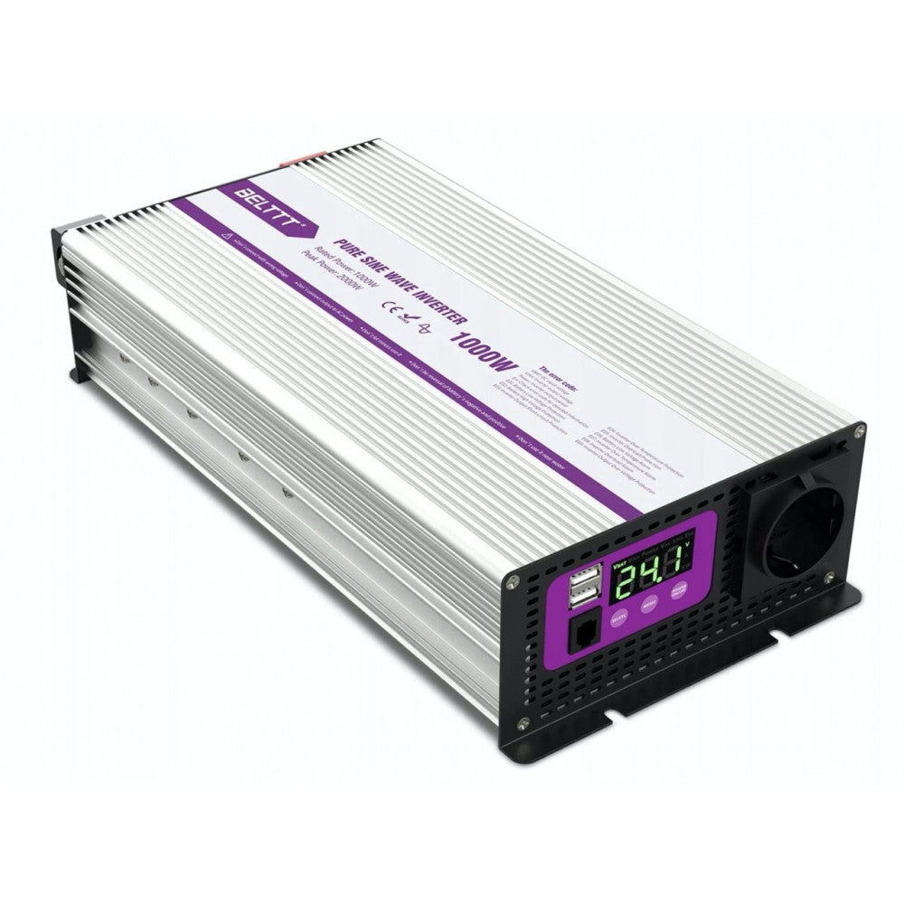 Power inverter BELTTT номинальная мощьность 1000W пиковая 2000W (правильный синус)