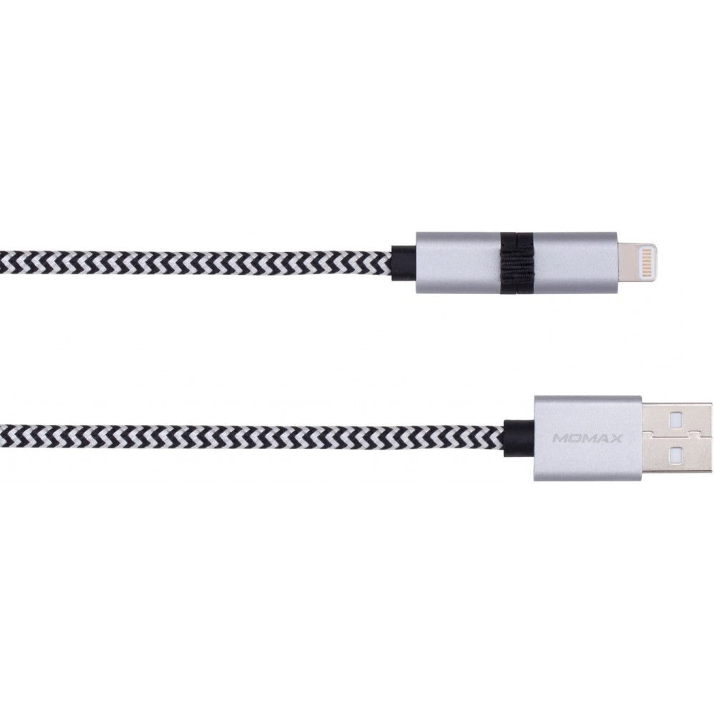 Кабель 2 in 1 ( L , M ) 2.4A (1m) Momax DL4 — Orange