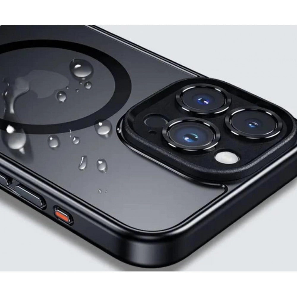 Rock Guard Anti-drop Series TPU Case with Magsafe iPhone 15 Pro Max — Titanium Black