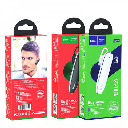 Bluetooth headset – Hoco E49 Young business – White