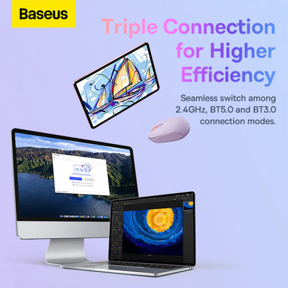 Wireless Mouse – Baseus (B01055503) F01B – B01055503513-00 Purple