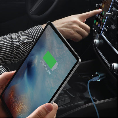 Car Charger 40W 1U 1C C to Lightning Cable (1m) Baseus (TZCCJD-03) Golden Contactor Pro Quick Charger – TZCCJD-03 Blue