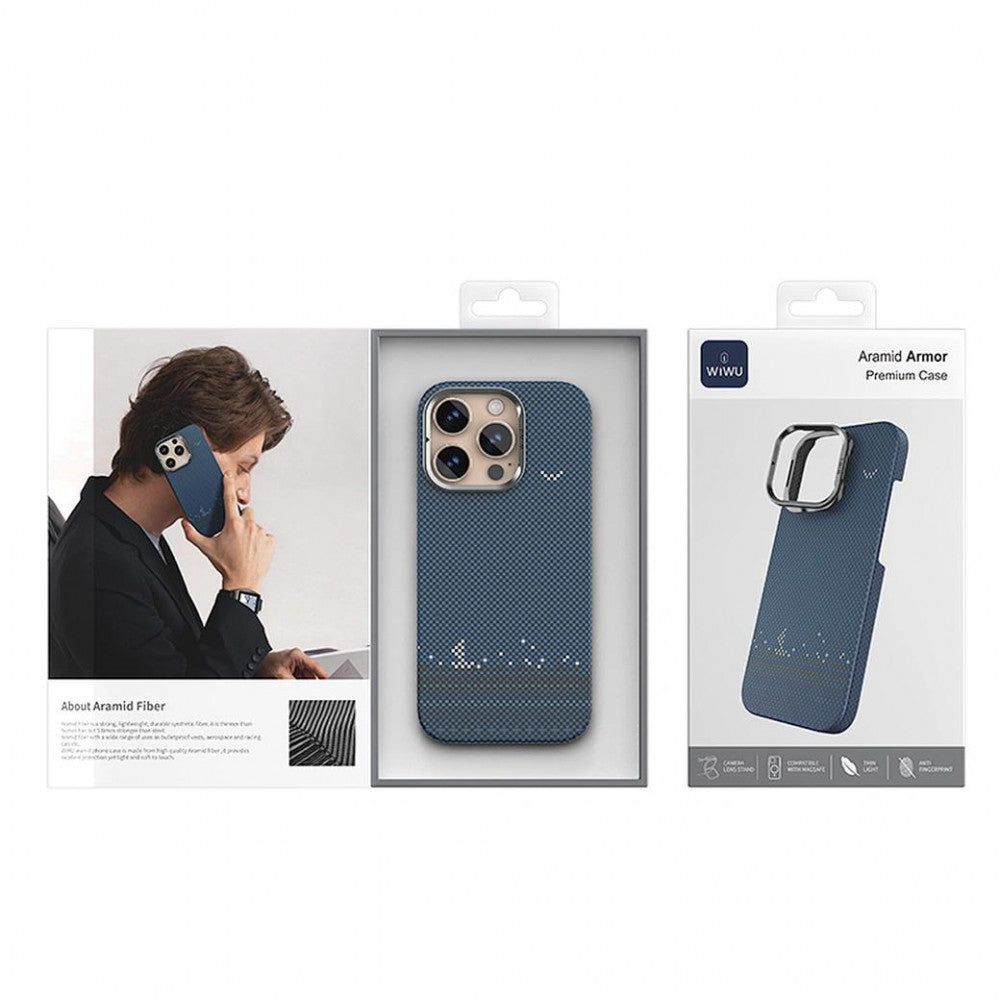 Aramid Armor Sailing Case With MagSafe DCC-209 — iPhone 16 Pro  __ — Blue