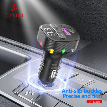 Fm Modulator MP3 Car Charger 3.0A 1U 1C Earldom ET-M107