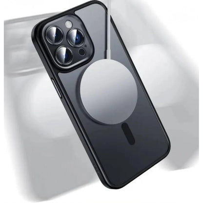 Rock Guard Anti-drop Series TPU Case with Magsafe iPhone 15 Pro Max – Titanium Gray