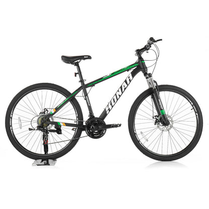Велосипед KONAR KS-27.5"17# — Matt Black/Green