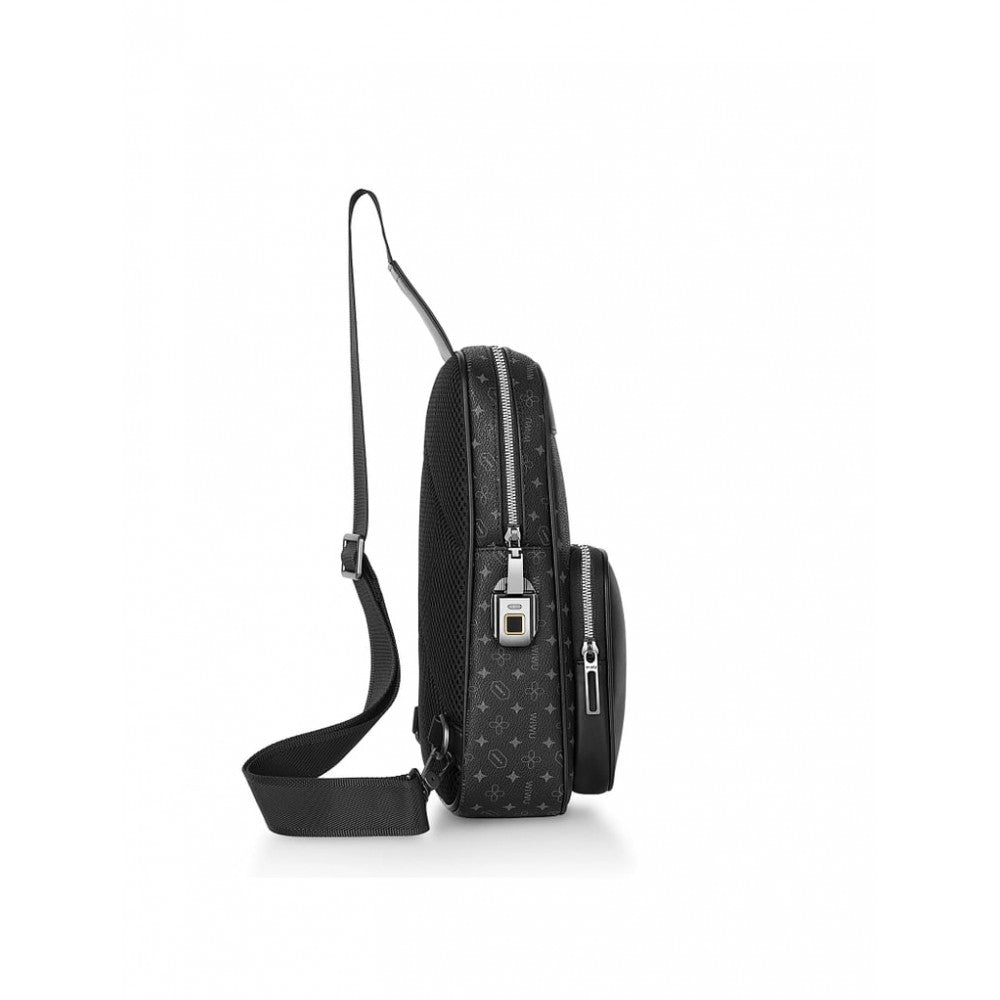 Master Fingerprint Lock Crossbody Bag