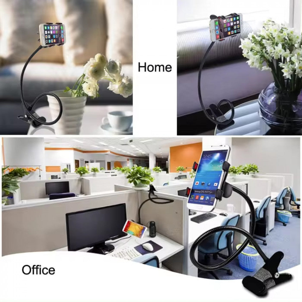 Metal lazy phone stand – Black