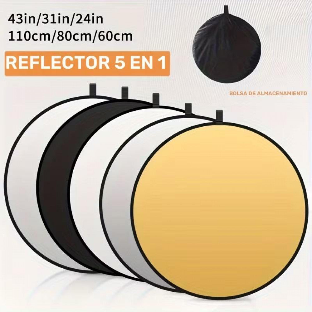 Рефлектор відбивач світла для фото відеозйомки 5в1, 110см