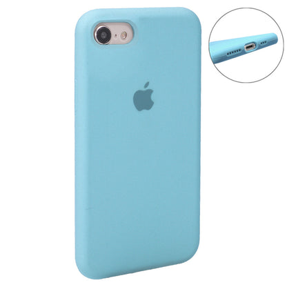 Original Silicone Case Full Size iPhone 7 ; 8 ; SE 2020 — Blue Bird Feather