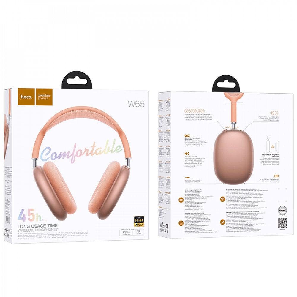 Bluetooth Headphones — Hoco W65 — Orange