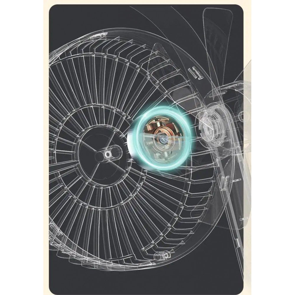 Портативный мини вентилятор WT-F62 - 10000 mAh — Green