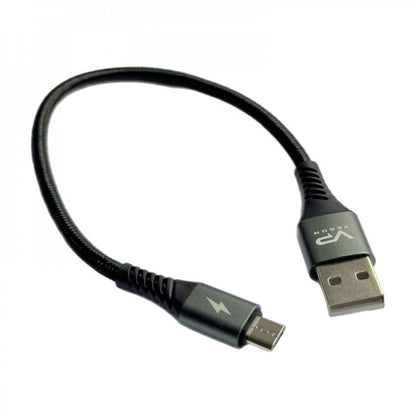 USB Micro Fast Charging Cable 2.4A (0.25m) Veron NM09 Nylon