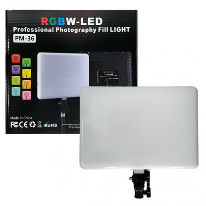 Video light lamp LED RGB PM-36 36x25 cm 352 Lights 3000K-6500K Remote Adapter