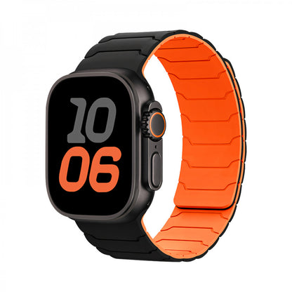 Ремінець Hoco WA39 — Apple Watch 42 mm | 44 mm | 45 mm | 49 mm — Black & Orange