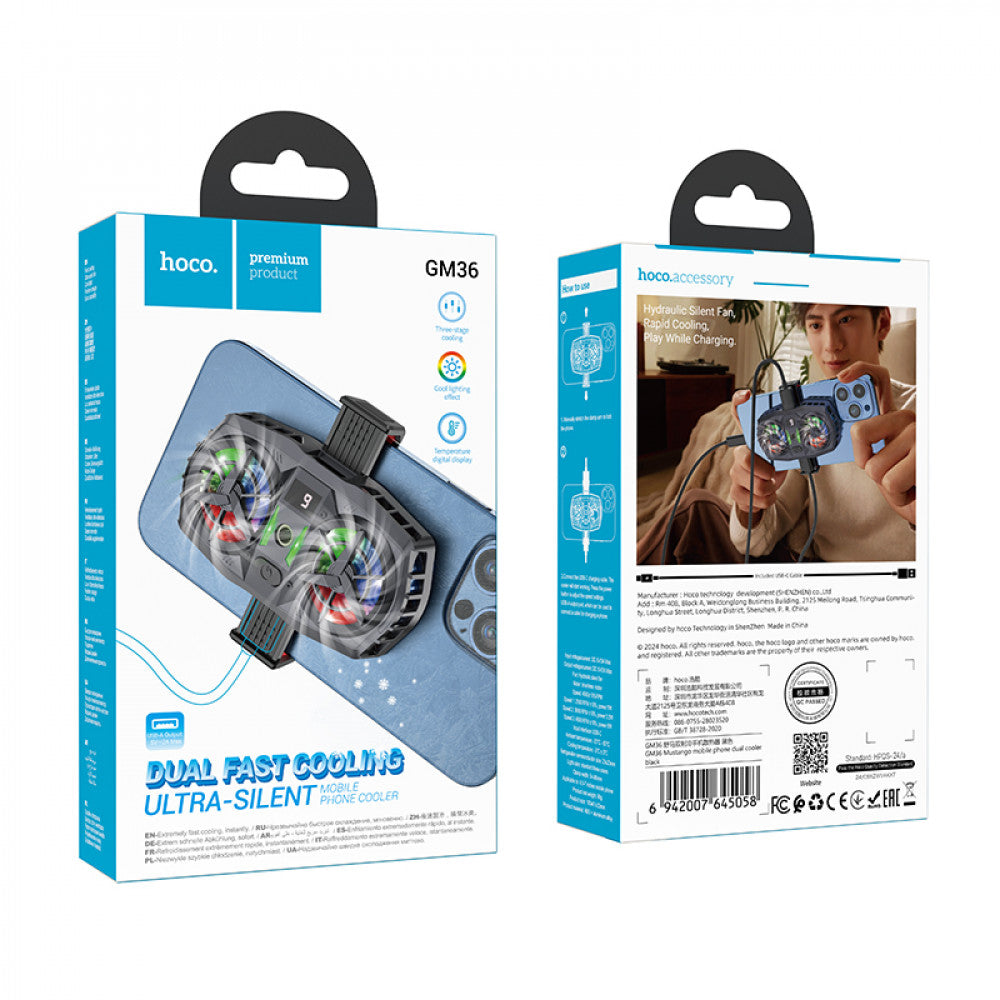Портативный мини вентилятор Hoco GM36