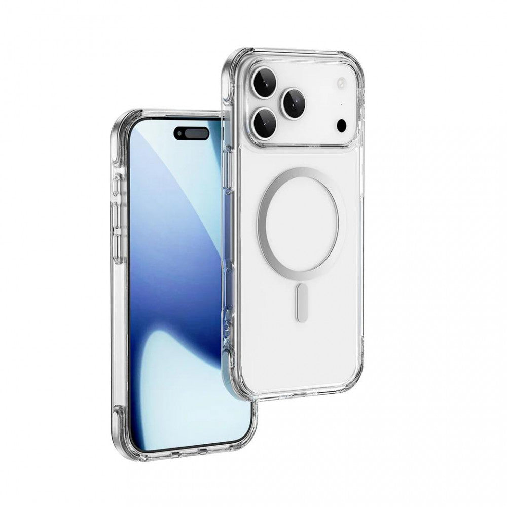 Накладка Чехлы Titanium Case With MagSafe MCC-702 — iPhone 17 Pro Max — Transparent