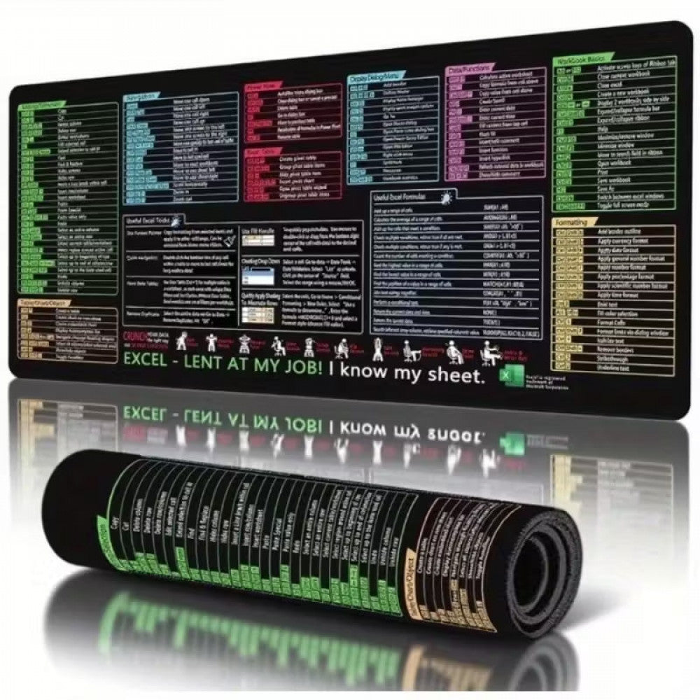 Великий гумовий килимок для миші з обшитими краями Excel