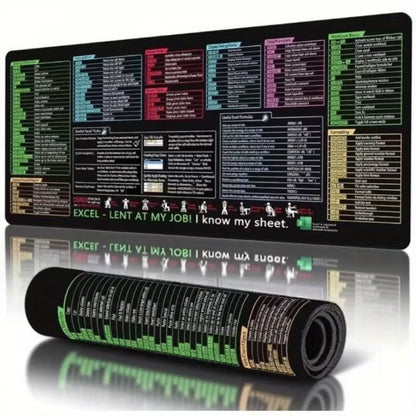Великий гумовий килимок для миші з обшитими краями Excel