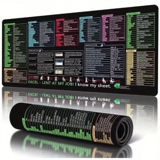 Великий гумовий килимок для миші з обшитими краями Excel