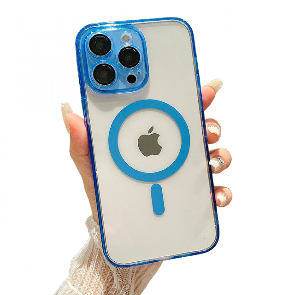Clear Magnetic TPU+PC Case iPhone 15 Pro 