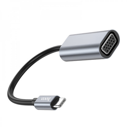 Adapter USB C To VGA Hoco UA21 – Metal Gray