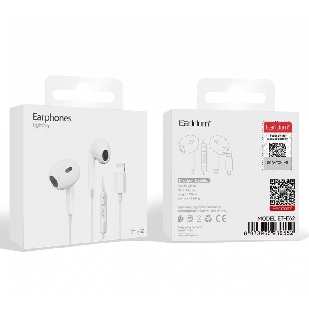 Lightning headphones with microphone – Earldom ET-E62