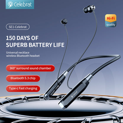 Bluetooth headphones Celebrat SE1 – Black