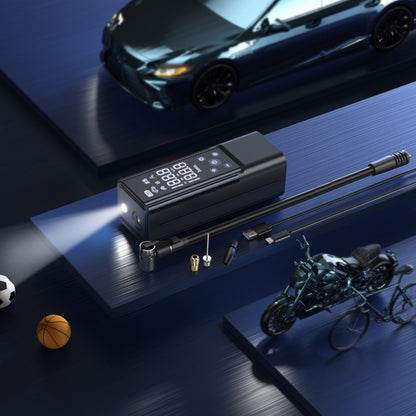 Hoco car air pump ZP7 Maddy 5000mAh 10.3bar – Black