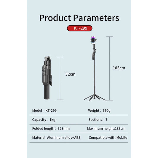 Monopod Tripod (1,8m) — Jmary KT-299