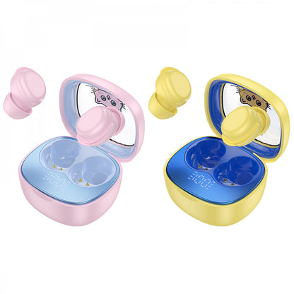 Bluetooth гарнітура TWS Hoco EW111 — Pink