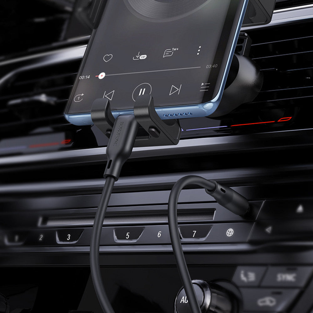 Aux to USB C cable (1m) – Borofone BL18 – Black