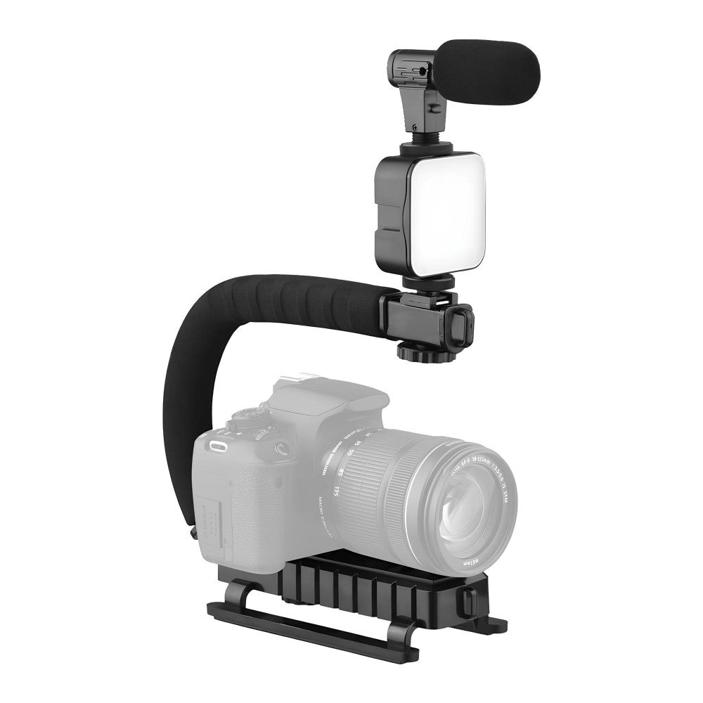 Gimbal Stabilizer Multifunctional Bluetooth Microphone &amp; LED Lamp AY-49U