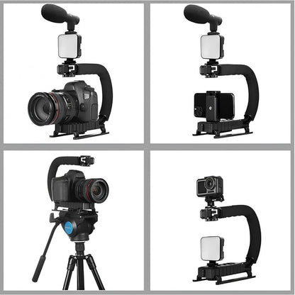 Gimbal Stabilizer Multifunctional Bluetooth Microphone &amp; LED Lamp AY-49U