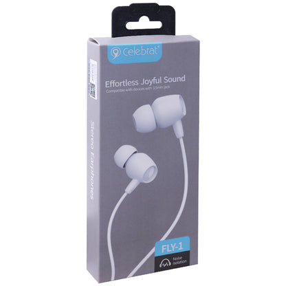 Headphones with microphone 3.5mm Celebrat Fly-1 – Red