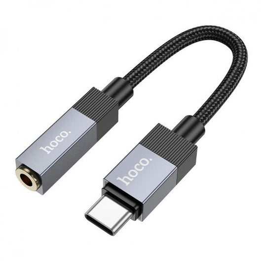 Adapter USB C To 3.5mm Hoco UPA32C — Black