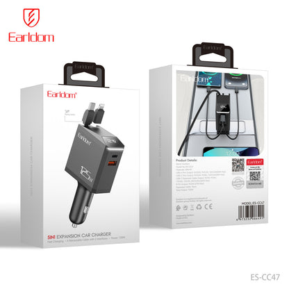 Car Charger 125W 1U 1C Earldom ES-CC47