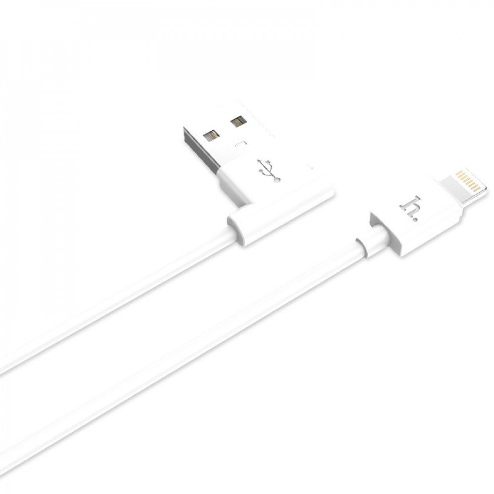 Lightning cable 2A (1.2m) Hoco UPL11 L-shape Black - Black