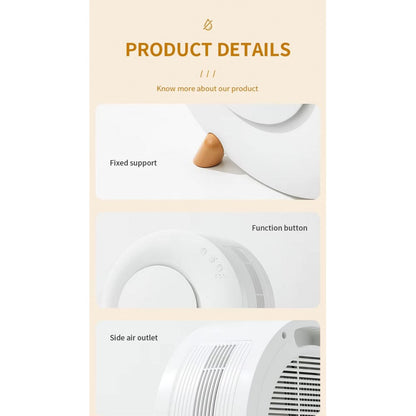Портативный мини вентилятор WT-D8  — White