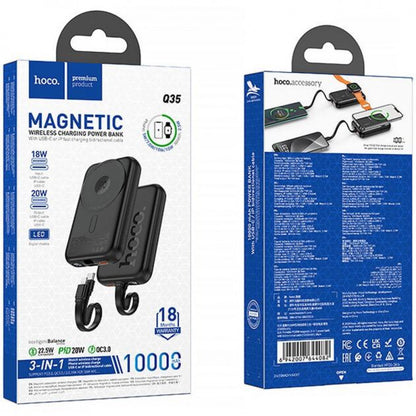 Power Bank 10000 mAh — Hoco Q43 — Metal Gray