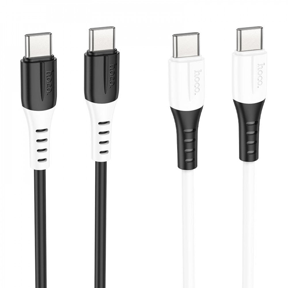 USB C to C cable 60W (1m) Hoco X82 Silicone – Black