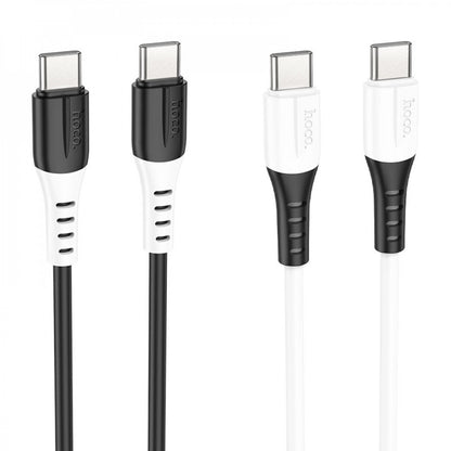 USB C to C cable 60W (1m) Hoco X82 Silicone – Black
