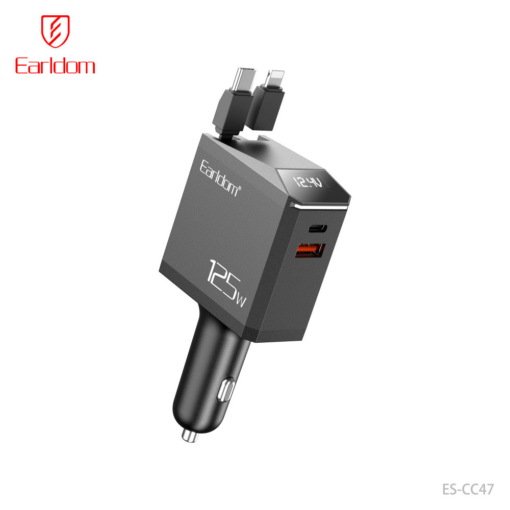 Car Charger 2.4A 1U 1C Earldom ES-CC47