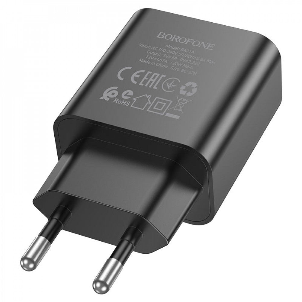 Home Charger 20W PD Borofone BA71A – Black
