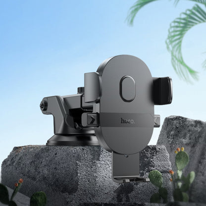 Car Holder Hoco H19 Mighty one-button (center console) – Black