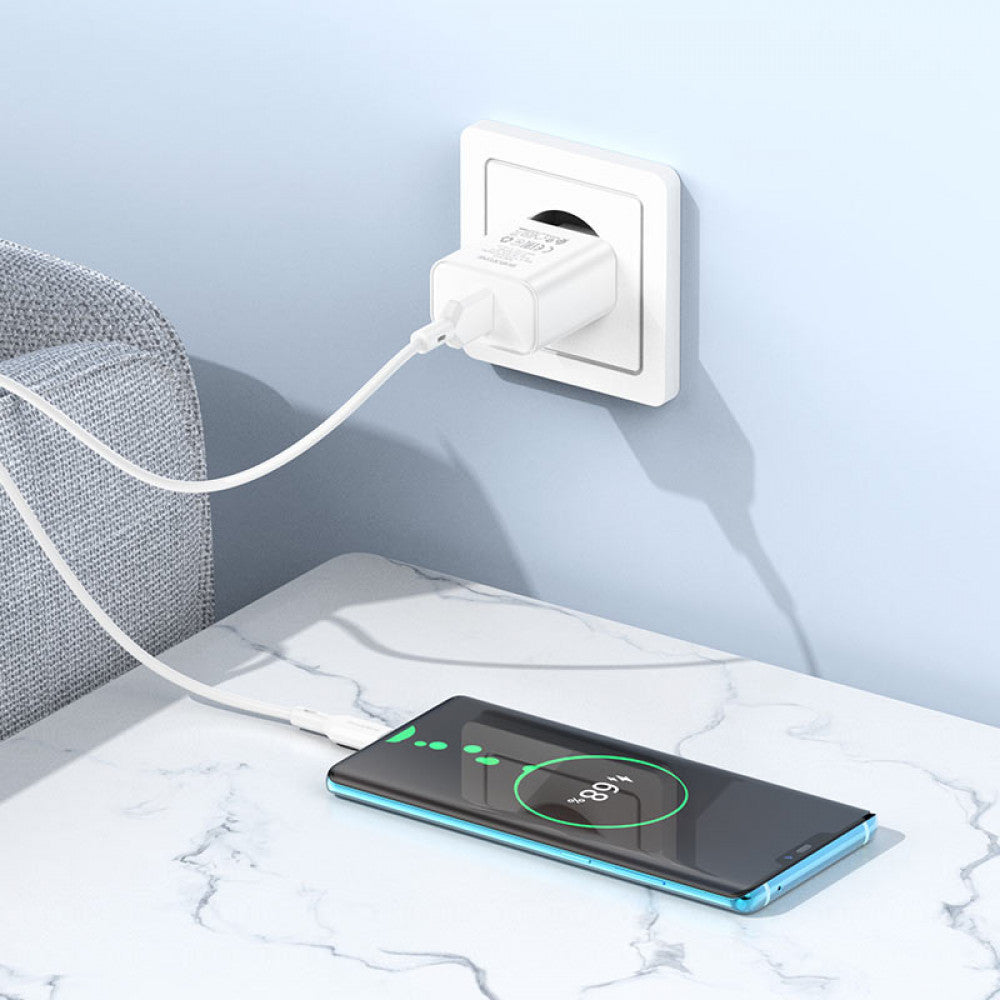 Home Charger | 18W | 1U | USB| — Borofone BA72A — Black