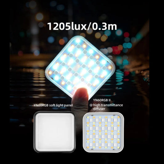LED video light lamp YN60 RGB II – Black