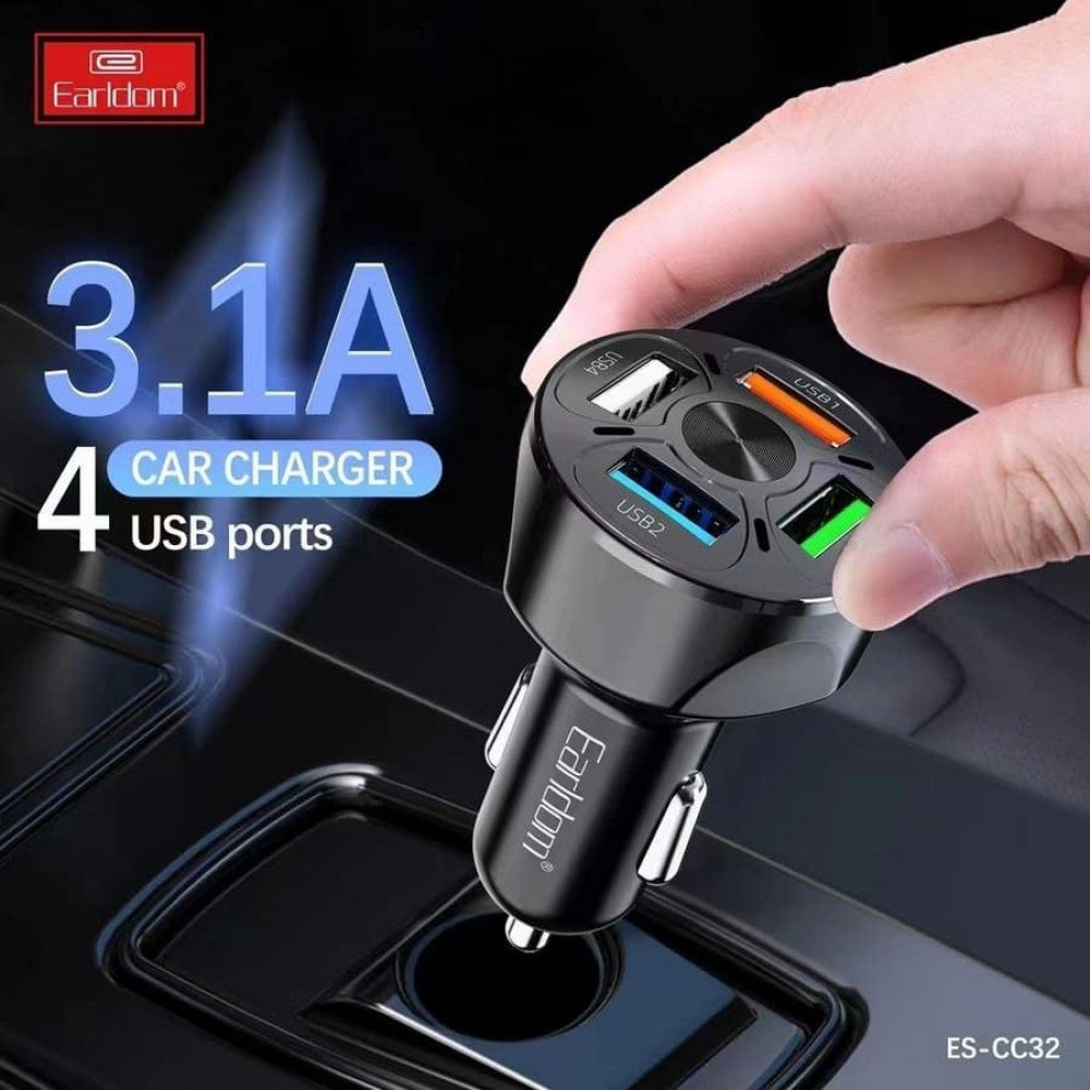 Car Charger | 3.1A | 4U - Earldom ES-CC32