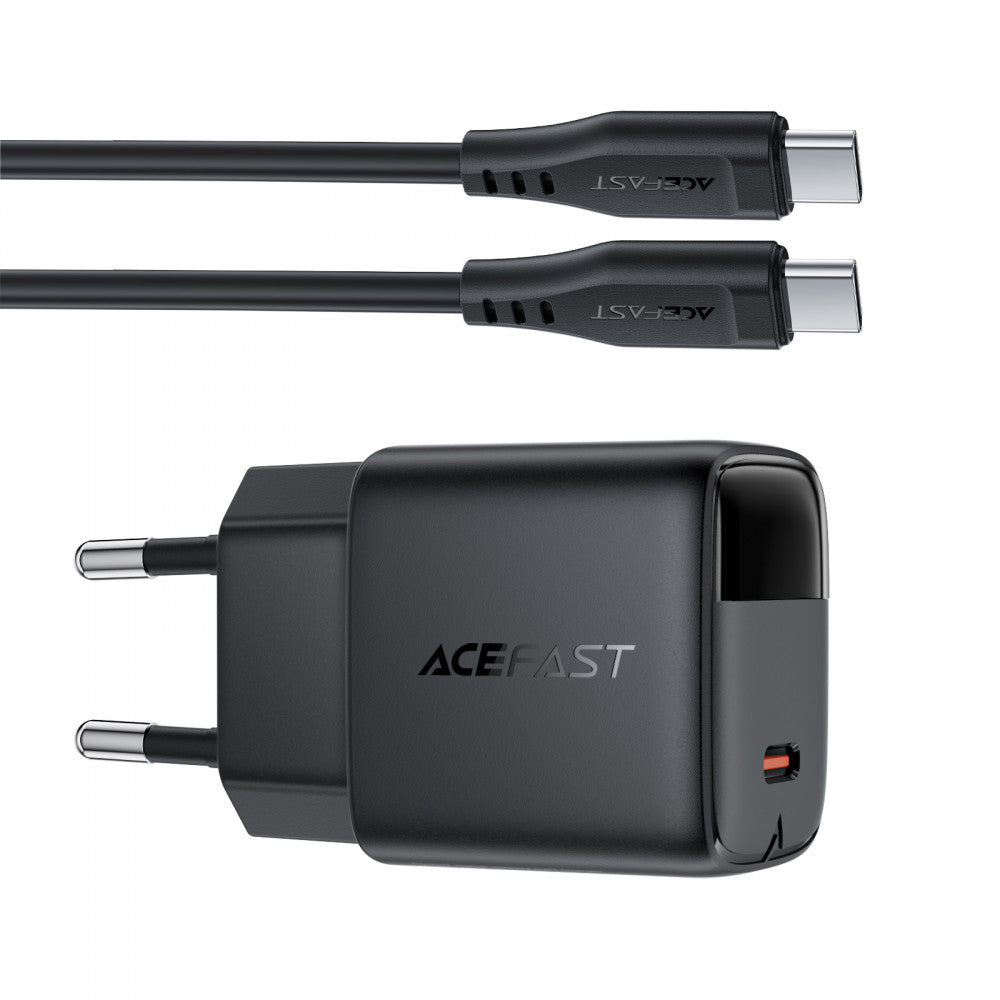 Зарядное устройство для Acefast A115, 30 Вт, PD, кабель USB-C – USB-C (1.2 м)